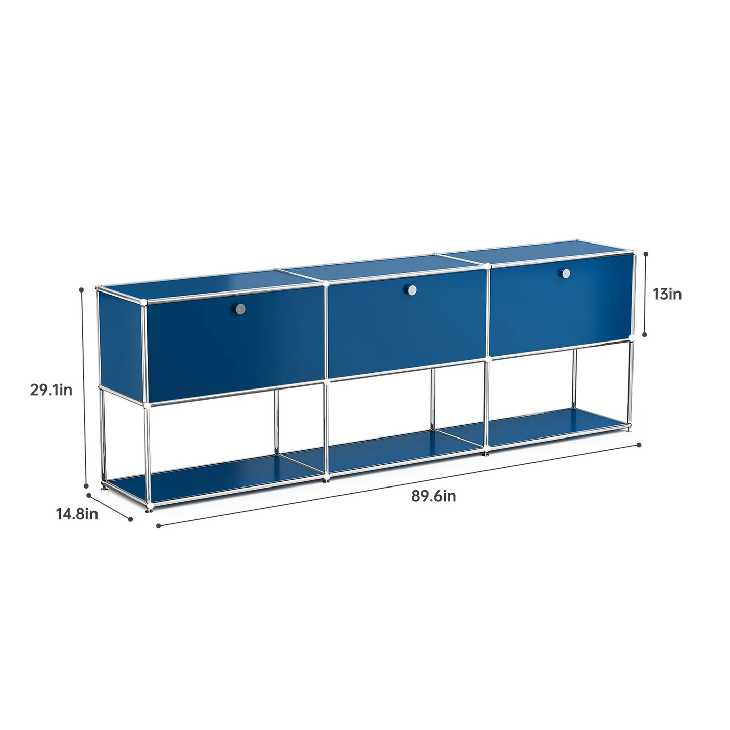 Modern Storage Cabinet TV Stand Stainless Steel Living Room Furniture