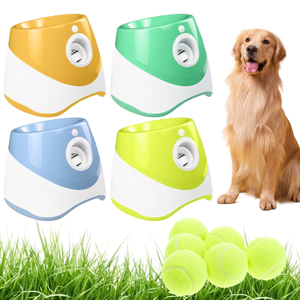 Mini Tennis Throwing Pinball Machine Fun Interactive Throw Catapult Ball Launcher Dog  Dogs Ball Catapult Pet Interactive