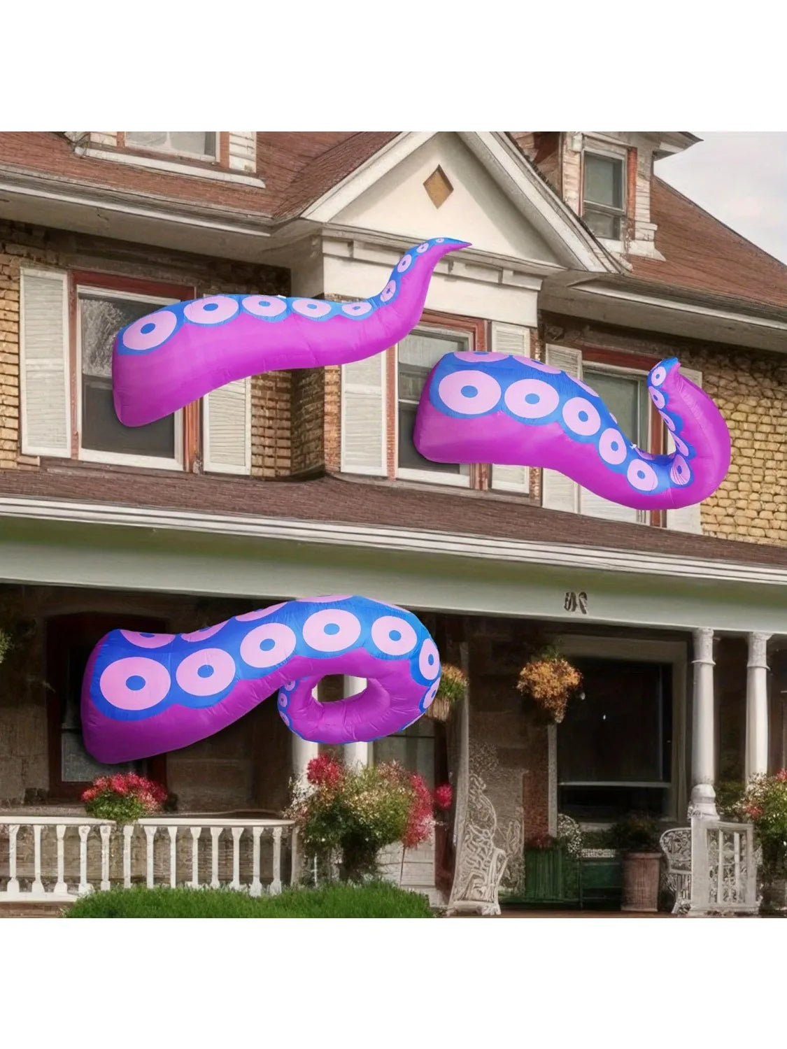 Halloween Inflatable Octopus Tentacle Decorations With Built In LED Lights